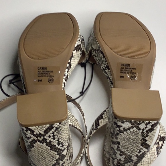 Pop Size 9 Women’s Casen Chunky Heel Sandals. New No Tags - Picture 6 of 10